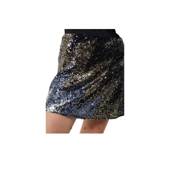 FRENCH CONNECTION Emin Sequined Mini Skirt Size US 6 NWOT - Picture 2 of 10
